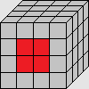 Red center block