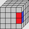 Red-blue edge block