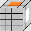 Orange center block is solved