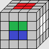 Solving last 2 green center pieces- bottom view