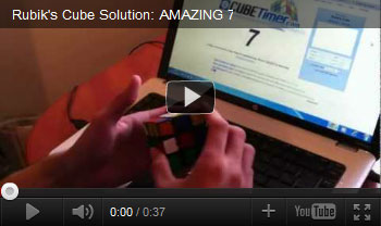 Rubik's Cube solution video link